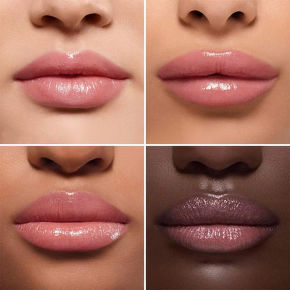Honey Butter Lipstick Tinted Lip Balm, Shine Moisturizing Plumper Lipstick for Women, Natural Nourishing Hydrating Lip Gloss Stain for Dry Lips, Lightweight Lip Liner Care Makeup, Vegan - Black & Pink - Maple Wellness Supplements