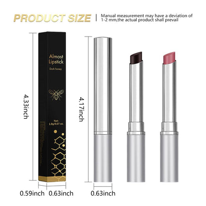 Honey Butter Lipstick Tinted Lip Balm, Shine Moisturizing Plumper Lipstick for Women, Natural Nourishing Hydrating Lip Gloss Stain for Dry Lips, Lightweight Lip Liner Care Makeup, Vegan - Black & Pink - Maple Wellness Supplements