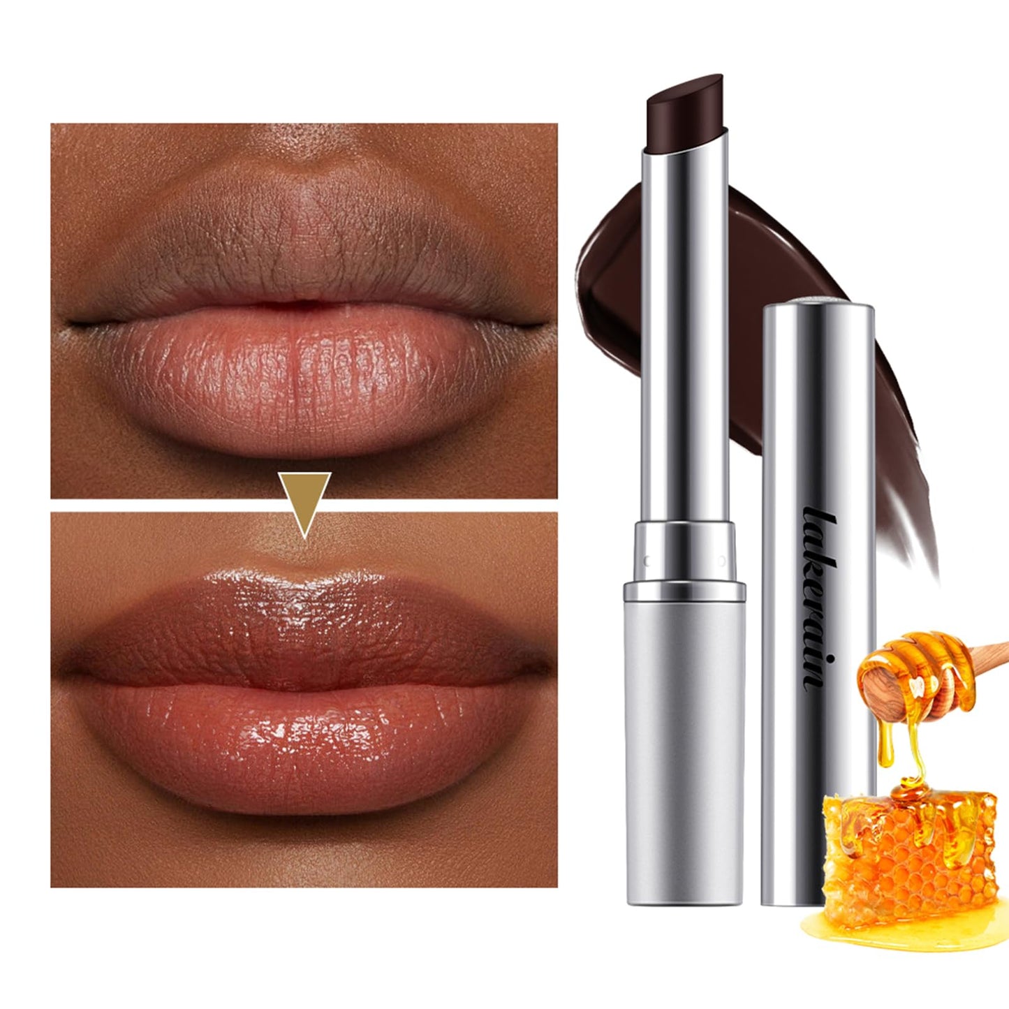 Honey Lipstick Tinted Lip Balm - Sheer Hydrating Lipstick for All Skin Tones - Moisturizing Lip Color, Nourishing Lip Balm with a Hint of Natural Black Cherry Tint - Maple Wellness Supplements