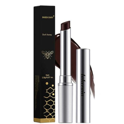 Honey Lipstick Tinted Lip Balm - Sheer Hydrating Lipstick for All Skin Tones - Moisturizing Lip Color, Nourishing Lip Balm with a Hint of Natural Black Cherry Tint - Maple Wellness Supplements
