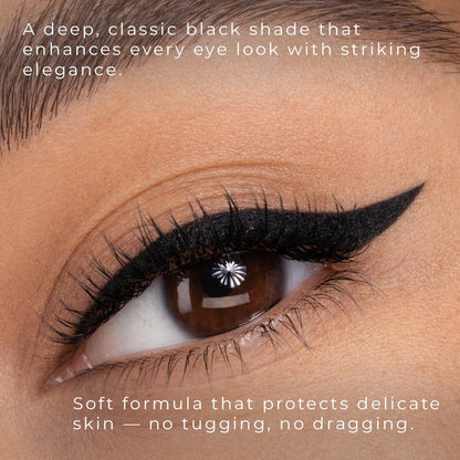 Honeybee Gardens Effortless Eye Liner Pencil, Jet Set Black, Smooth Long-Wearing, Rich Pigment, Vegan & Gluten-Free - Maple Wellness Supplements