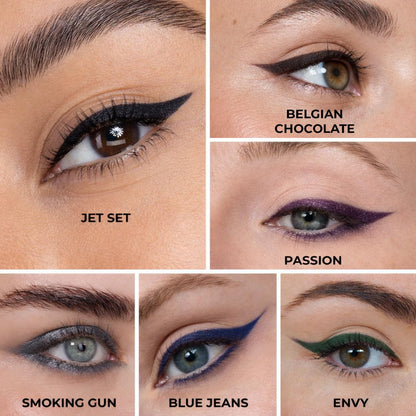 Honeybee Gardens Effortless Eye Liner Pencil, Jet Set Black, Smooth Long-Wearing, Rich Pigment, Vegan & Gluten-Free - Maple Wellness Supplements