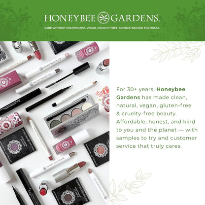 Honeybee Gardens Effortless Eye Liner Pencil, Jet Set Black, Smooth Long-Wearing, Rich Pigment, Vegan & Gluten-Free - Maple Wellness Supplements