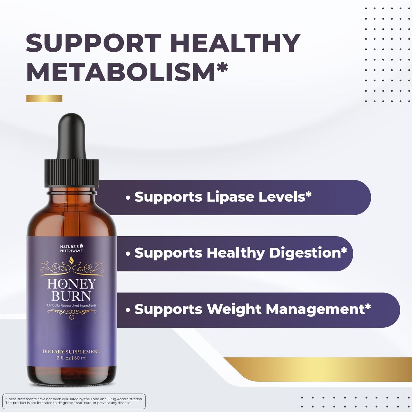 HoneyBurn Purple Honey – Natural Daily Supplement with 11 Plant & Bee-Based Ingredients – Supports Healthy Digestion & Balanced Body Routine – 60 ml, 30 Servings, 1 Month Supply - Maple Wellness Supplements