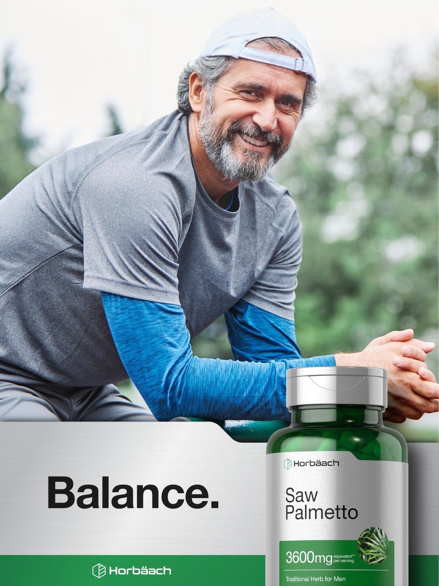 Horbäach Saw Palmetto Extract | 120 Capsules | Non-GMO and Gluten Free Formula | from Saw Palmetto Berries - Maple Wellness Supplements
