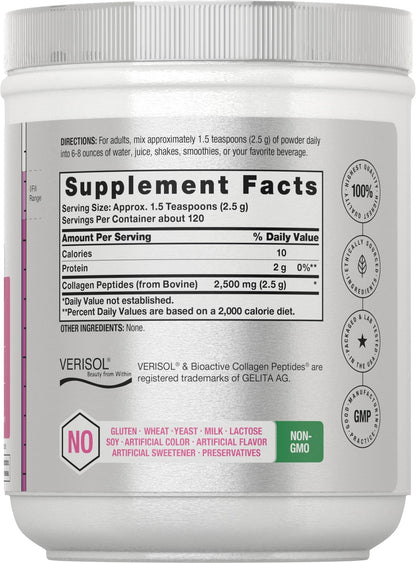Horbäach Skin Rejuvenator with Verisol 10.58 oz | Bioactive Collagen Peptide Powder | Types I and III | Non GMO, Gluten Free Supplement - Maple Wellness Supplements