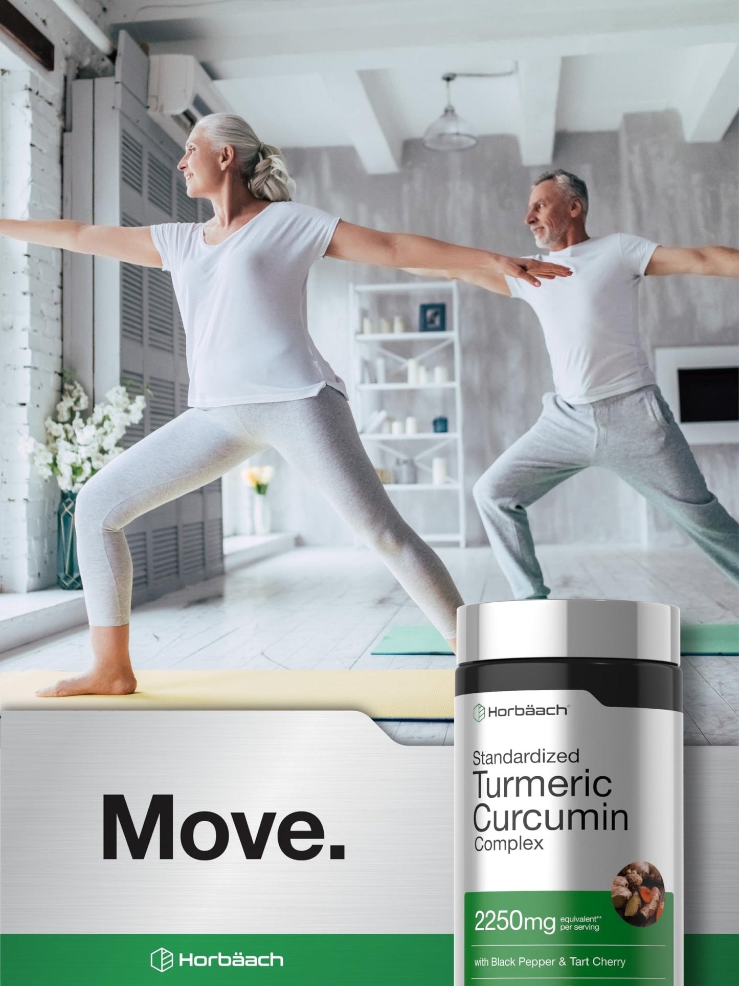 Horbäach Turmeric Curcumin Supplement | 180 Capsules | with Black Pepper & Tart Cherry | Non-GMO & Gluten Free - Maple Wellness Supplements