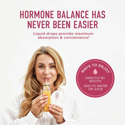 Hormone Balance Liquid Drops | with Black Cohosh, Stinging Nettle, Red Raspberry Leaf, Chasteberry & More | Menopause, Hot Flash, & PMS Relief Menstrual Herbal Support Tincture | Vegan Formula | 2oz - Maple Wellness Supplements