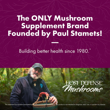 Host Defense Turkey Tail Capsules - Digestive Health & Immune Response Support Supplement - Mushroom Supplement for Gastrointestinal - Maple Wellness Supplements