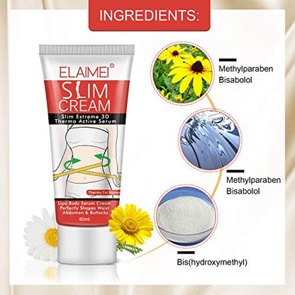 Hot Cream 2 Pack, Slimming Hot Cream for Belly Burns Fat, Slimming Cream Fat Burning - Maple Wellness Supplements