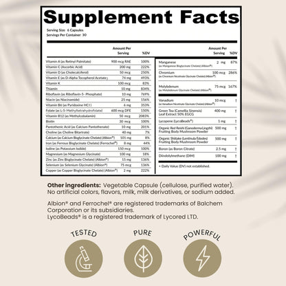 HPD Rx ONE Immunity Boost Multivitamin | HPV Supplements for Women and Men, 2 Pack - Maple Wellness Supplements
