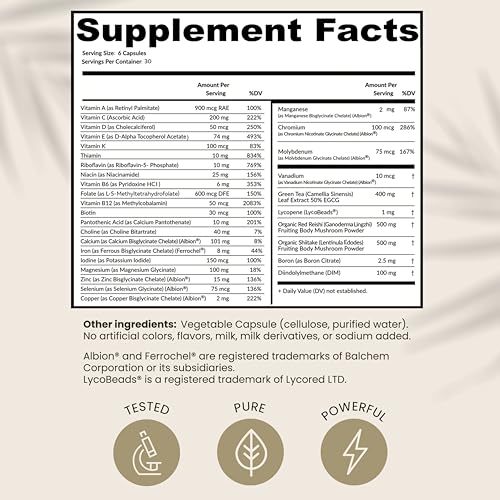 HPD Rx ONE Immunity Boost Multivitamin HPV Supplements for Women and Men - Maple Wellness Supplements
