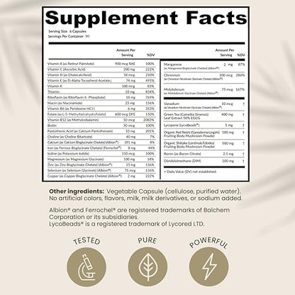 HPD Rx ONE Immunity Boost Multivitamin HPV Supplements for Women and Men - Maple Wellness Supplements