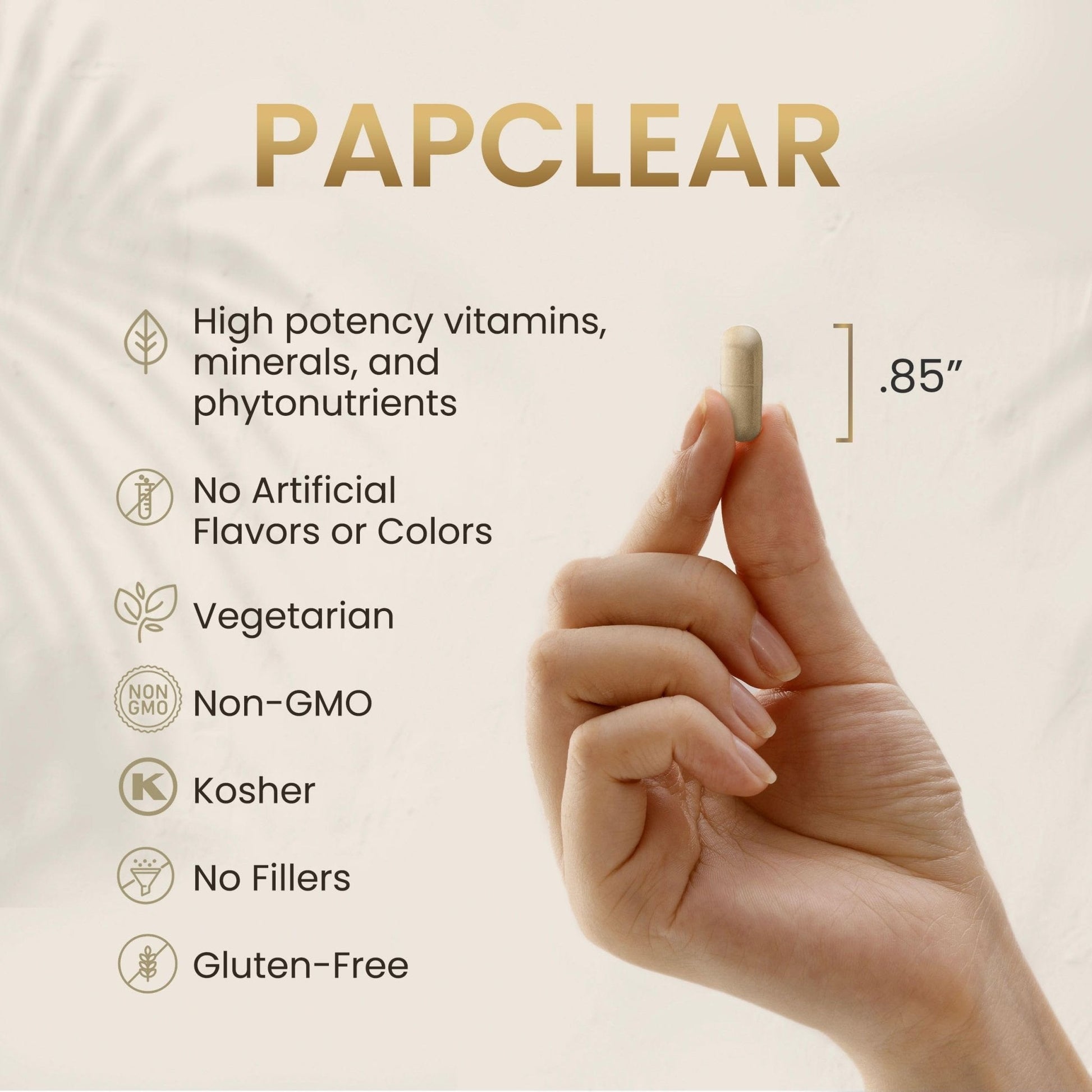 HPD Rx PAPCLEAR Physician Formulated | All Natural HPV Immune Support Supplement - Maple Wellness Supplements