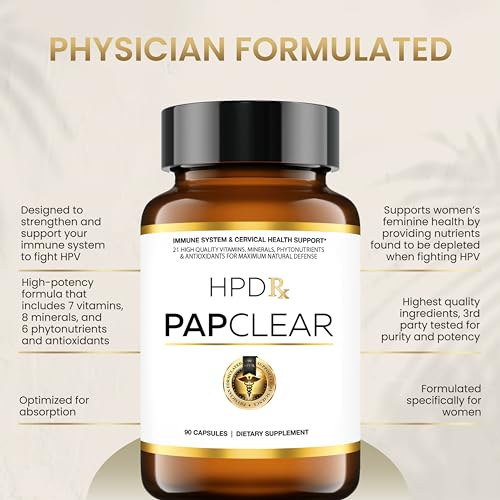 HPD Rx PAPCLEAR Physician Formulated | All Natural HPV Immune Support Supplement - Maple Wellness Supplements