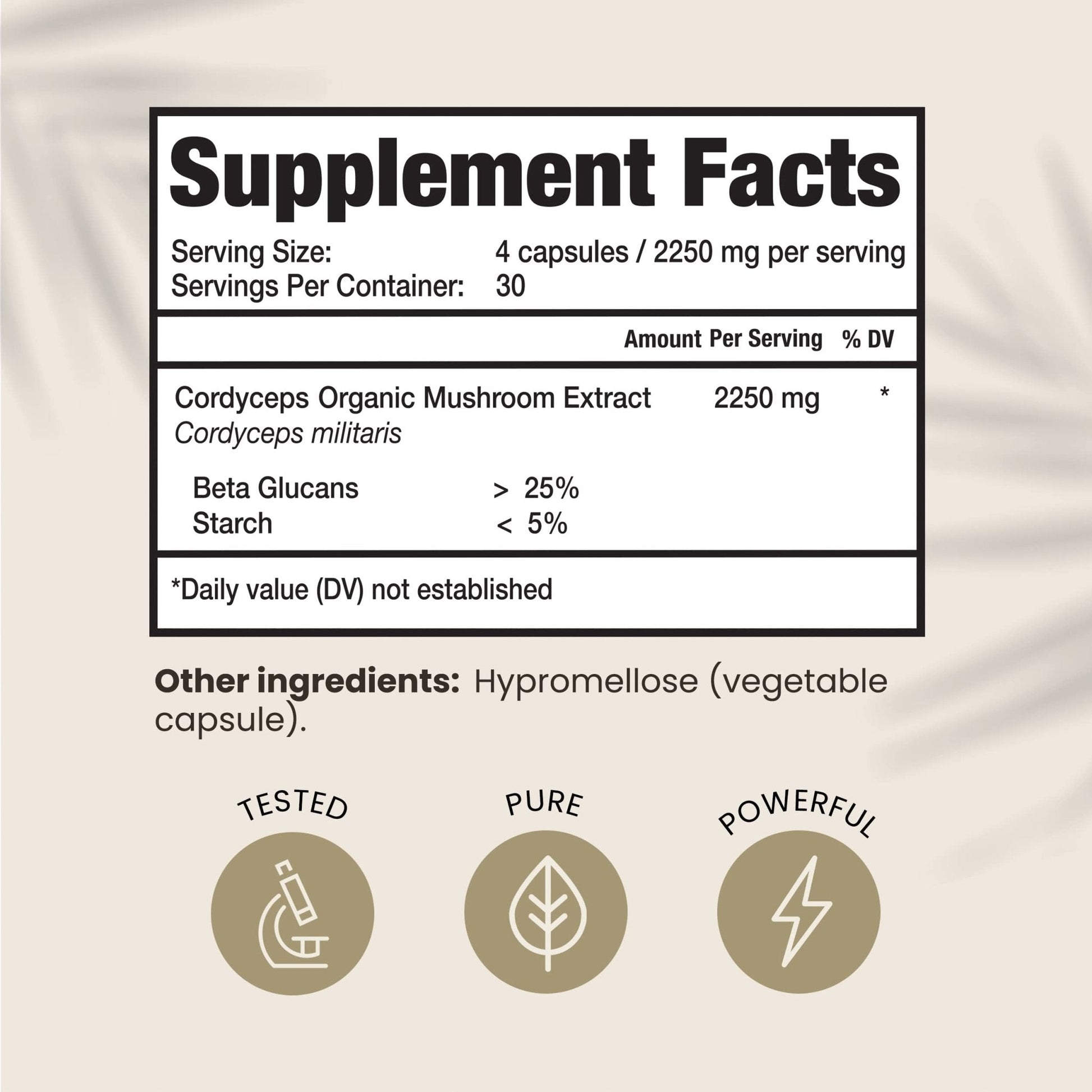 HPD Rx Premium Organic Cordyceps Mushroom Extract Performance , Pack of 2 - Maple Wellness Supplements