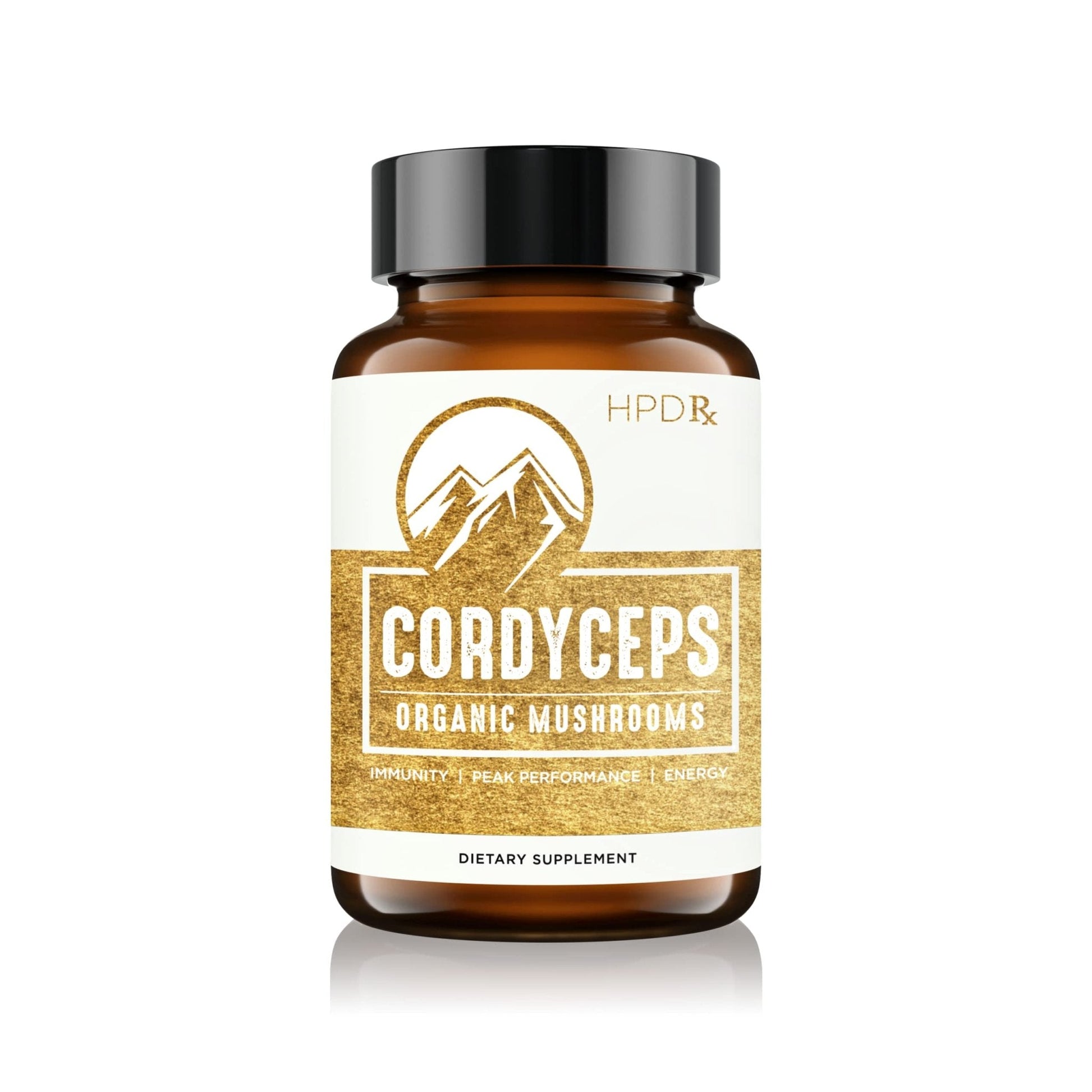 HPD Rx Premium Organic Cordyceps Mushroom Extract Performance Supplement - Maple Wellness Supplements
