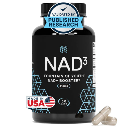 HPN NAD+ Booster – Nicotinamide Riboside Alternative (NAD3) for Men & Women | Anti Aging NRF2 Activator, 312 mg per Serving – Natural Energy Supplement for Longevity & Cellular Health, 30 Veggie Pills - Maple Wellness Supplements