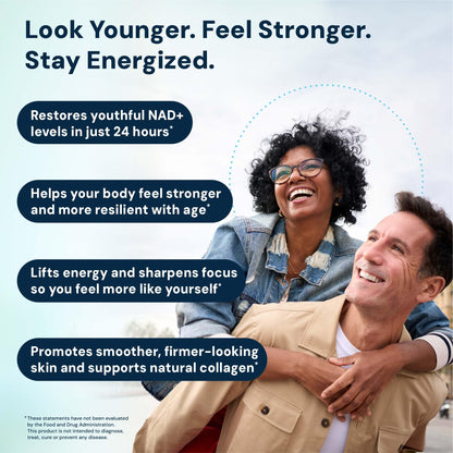 HPN NAD3 Clinical NAD+ Booster, Cellular Health & Natural Energy - NAD Supplement for Healthy Aging, Metabolic Support, NRF2 & Longevity, Nicotinamide Riboside & NMN Alternative, 120ct, 60-Day Supply - Maple Wellness Supplements