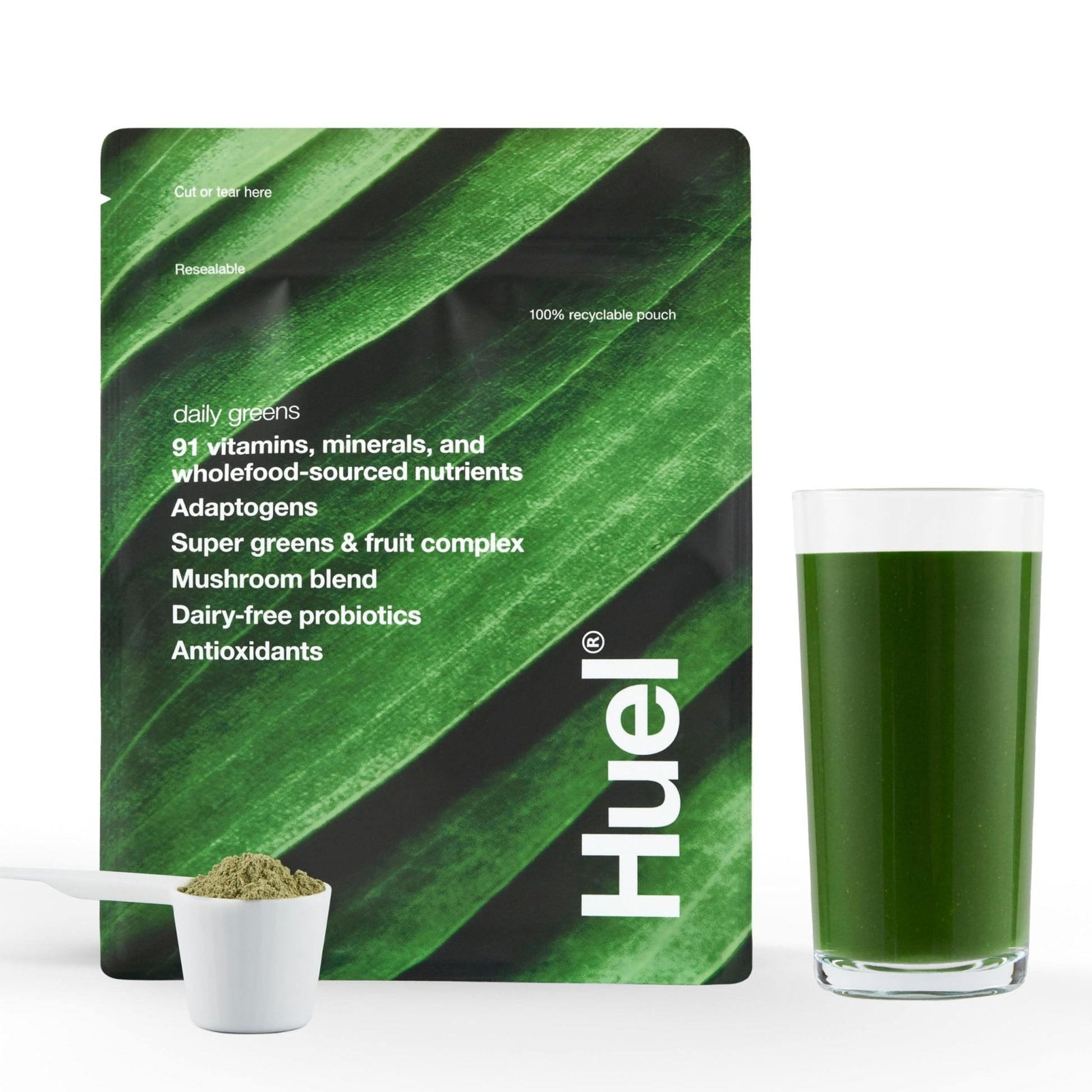Huel Daily Greens | Superfood Greens Powder | 91 Vitamins, Minerals, and Wholefood - Maple Wellness Supplements