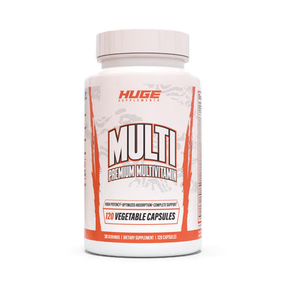 Huge Multi, Multivitamin for Men, High-Performance All-in-One Formula for Athletes & Bodybuilding, Vitamin & Mineral Replenishment, Supports Immune System & Healthy Hormone Levels (120 Capsules) - Maple Wellness Supplements
