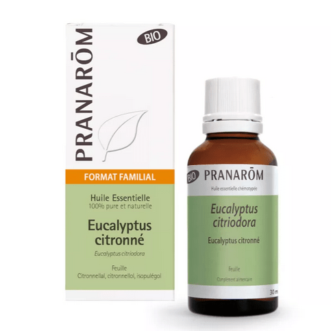Huile essentielle Eucalyptus citronné BIO FORMAT FAMILIAL 30 ml PRANAROM - Maple Wellness Supplements