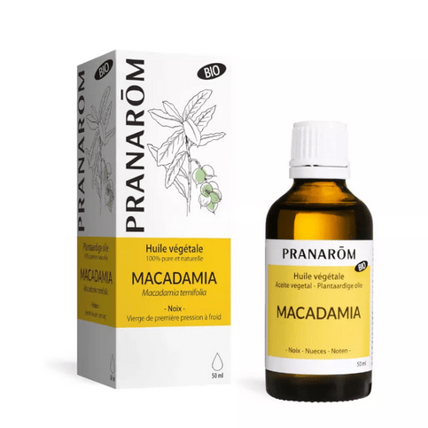Huile végétale Macadamia BIO 50 ml PRANAROM - Maple Wellness Supplements