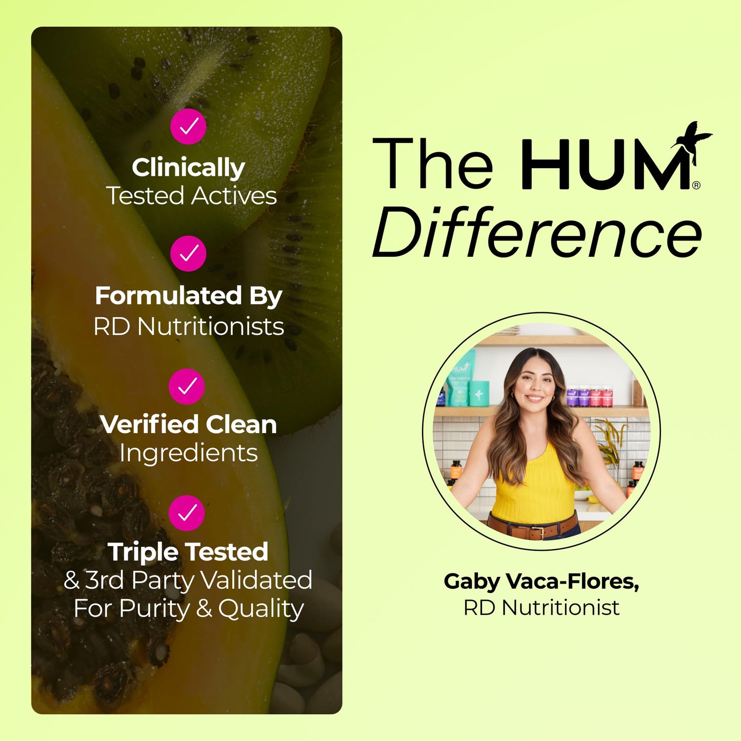 HUM Flatter Me Digestive Enzymes for Women & Men, Digestive Health Bloating Supplement with Ginger & Peppermint Leaf, Fast Acting Anti Bloat Pills Multi Enzyme for Debloating, Vegan, 60 Capsules - Maple Wellness Supplements