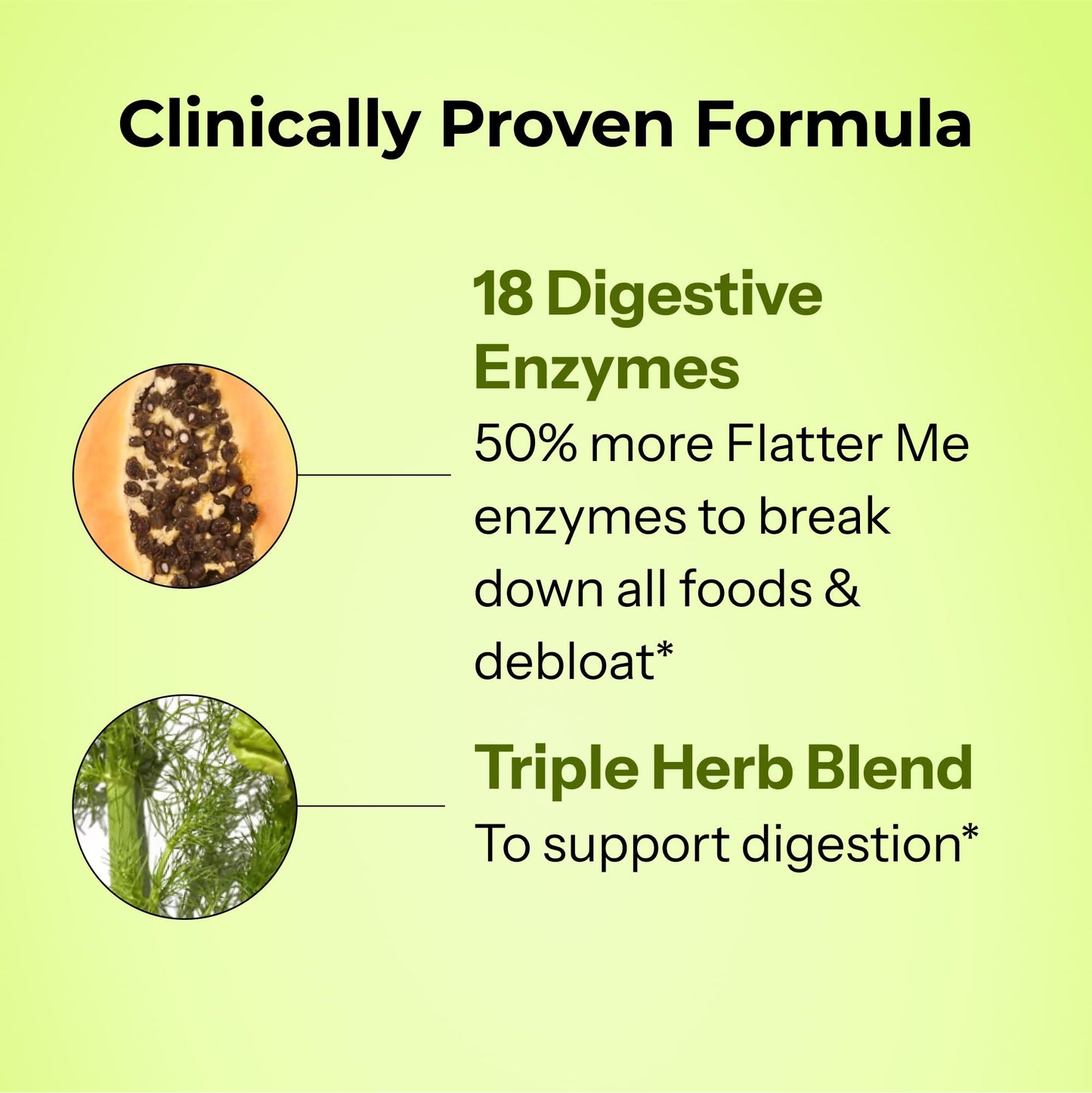 HUM Flatter Me Extra Strength Digestive Enzymes for Women, Men, Digestive Gut Bloating Supplement, Ginger, Peppermint Leaf, Fast Acting Anti Bloat - Maple Wellness Supplements