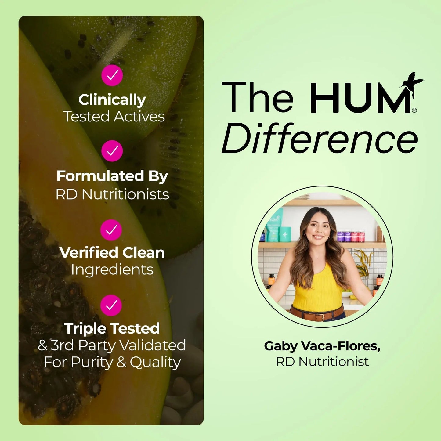 HUM Gut Instinct Daily Probiotics for Women and Men, Digestive Health, Lactobacillus, Bifidobacterium Strains for Immune Support, Probiotic Supplement for Healthy Gut Diversity, 30 Capsules - Maple Wellness Supplements