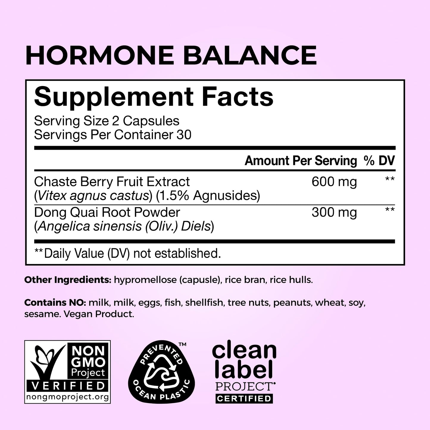 HUM Hormone Balance for Women, Supplement for Women's Health with Chasteberry & Dong Quai, Support for PMS Symptoms, Cramps, Irritability, Hormonal Balance, Monthly Support, 60 Capsules - Maple Wellness Supplements