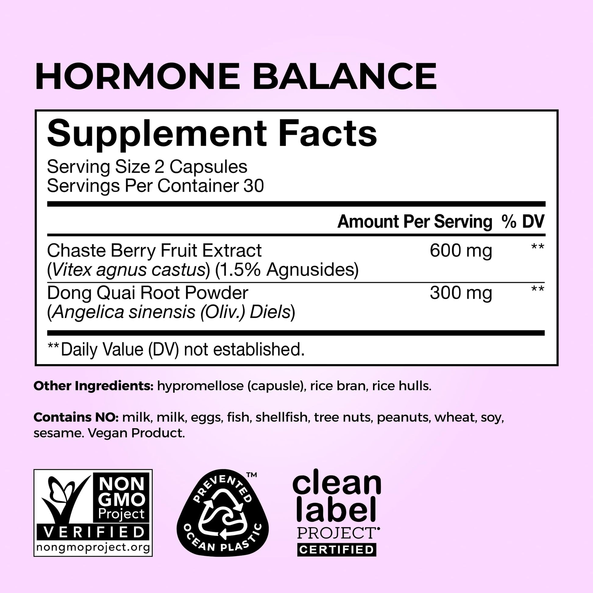 HUM Hormone Balance for Women, Supplement for Women's Health with Chasteberry & Dong Quai, Support for PMS Symptoms, Cramps, Irritability, Hormonal Balance, Monthly Support, 60 Capsules - Maple Wellness Supplements