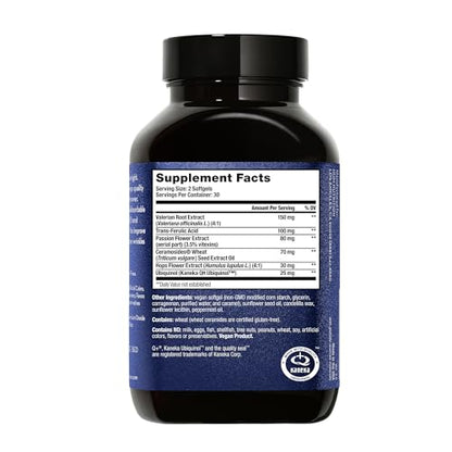 HUM Mighty Night Nighttime Sleep Supplement for Skin Care, CoQ10, Valerian Root & Ferulic Acid to Support Cell Turnover, Skin Vitamins for Women and Men, Overnight Beauty Vitamins, 60 Vegan Softgels - Maple Wellness Supplements