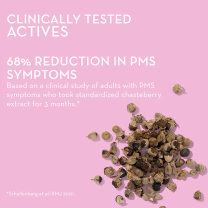 HUM Nutrition SOS PMS Gummies, PMS Support Supplement for Women, Support Cycle Symptoms, Bloating, Hormonal Balance, Includes Vitamin B6, Cranberry & Chasteberry Vitex, Gluten Free, 60 Vegan Gummies - Maple Wellness Supplements