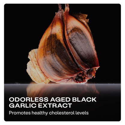 Humann Cholesterol Health Daily, Aged Black Garlic Extract & Citrus Bergamot, Cholesterol & Lipid Support Supplement, 60 Capsules - Maple Wellness Supplements