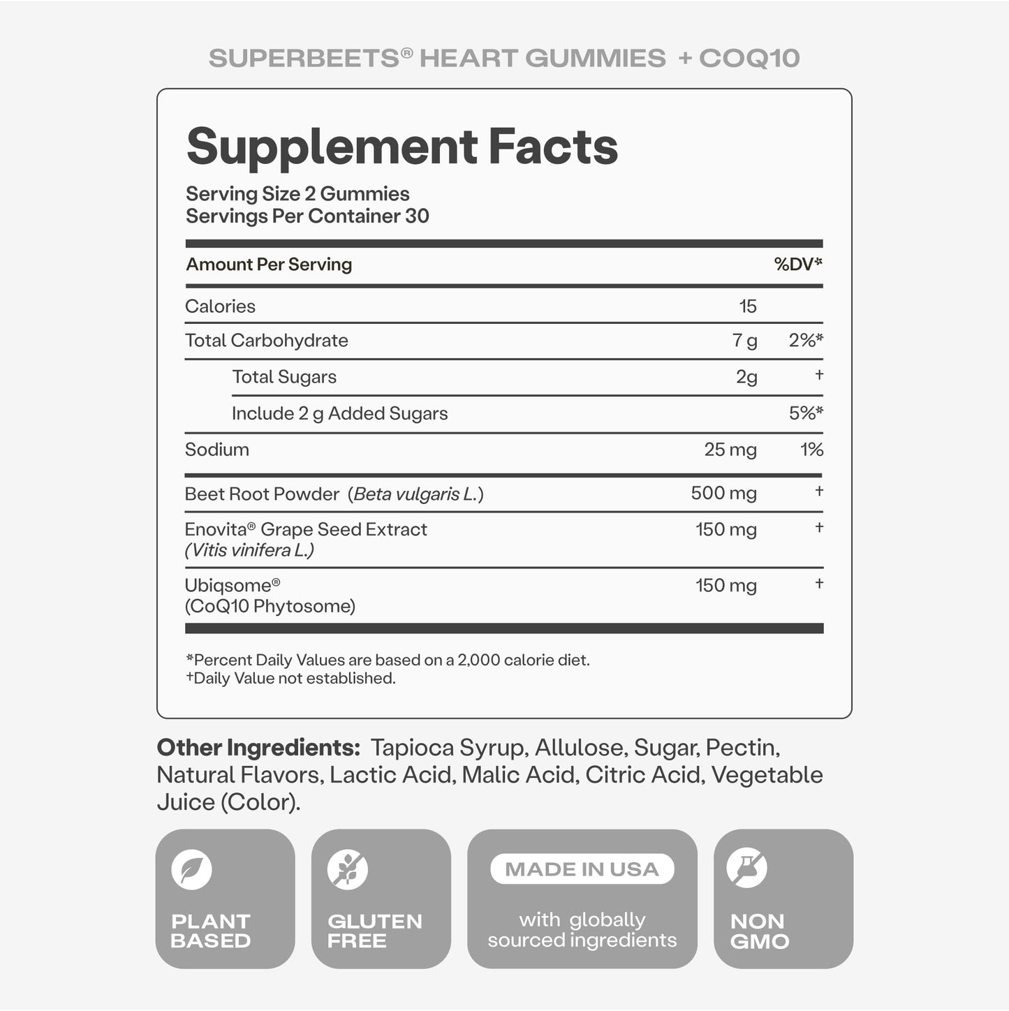 Humann SuperBeets 3-in-1 Heart Gummies - 3x Absorption CoQ10 - Plus Beetroot Extract & Grape Seed Extract for Advanced Heart Health, Cellular Energy & Circulation Support - Maple Wellness Supplements