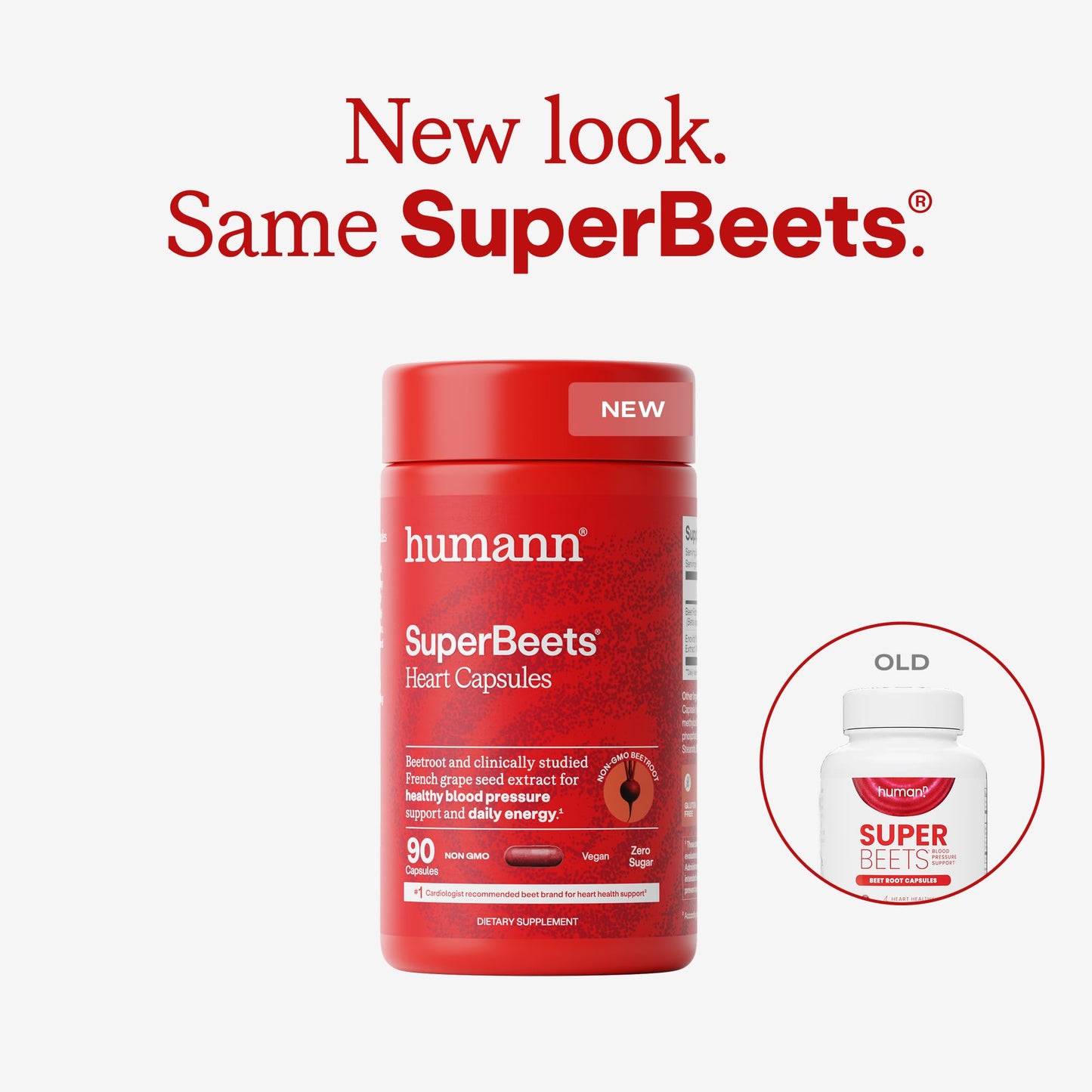 Humann SuperBeets Beet Root Capsules Quick Release 1000mg, Helps Support Nitric Oxide Production, Blood Pressure Support, Heart Health, Contains Non-GMO Beetroot Powder, Studied Antioxidants, 90 Count - Maple Wellness Supplements