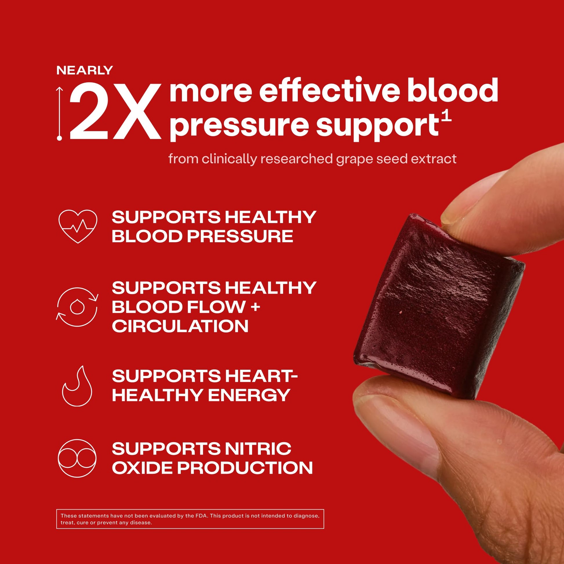 Humann SuperBeets Heart Chews, Beet Root Powder Support Energy Supplement, Nitric Oxide and Blood Pressure Support, Grape Seed Extract & Non-GMO - Maple Wellness Supplements