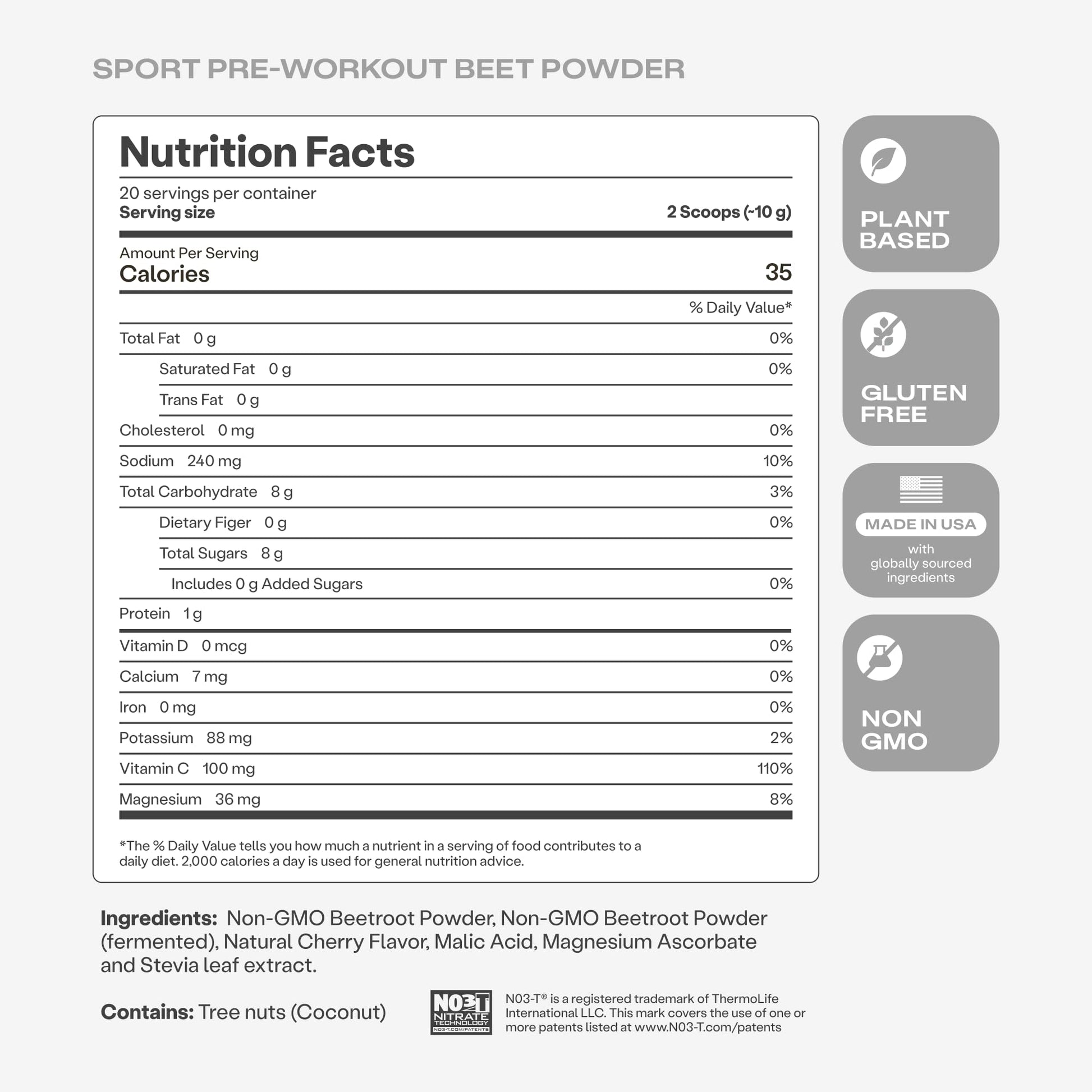 Humann SuperBeets Sport Endurance Pre Workout Powder, Nitric Oxide Supplement, NSF Certified, Stimulant & Caffeine Free, Made with Beet Root, - Maple Wellness Supplements