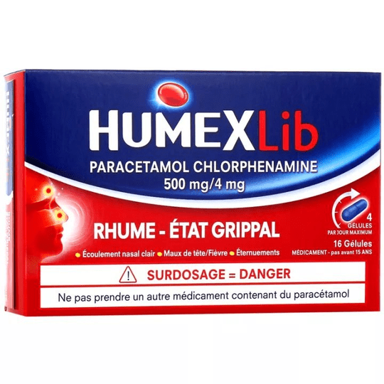 HumexLib - Flu - Cold - 16 Capsules - Maple Wellness Supplements