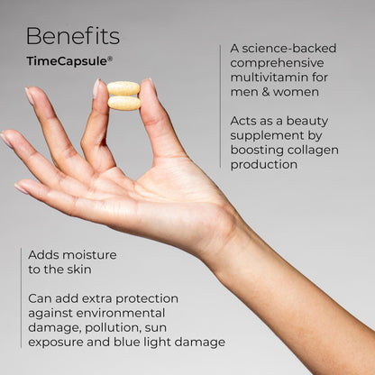 Hush & Hush TimeCapsule Multivitamin, Women's Multivitamin, Men's Multivitamin, Clean Nutraceuticals Supplements That Contains Hyaluronic Acid - Maple Wellness Supplements