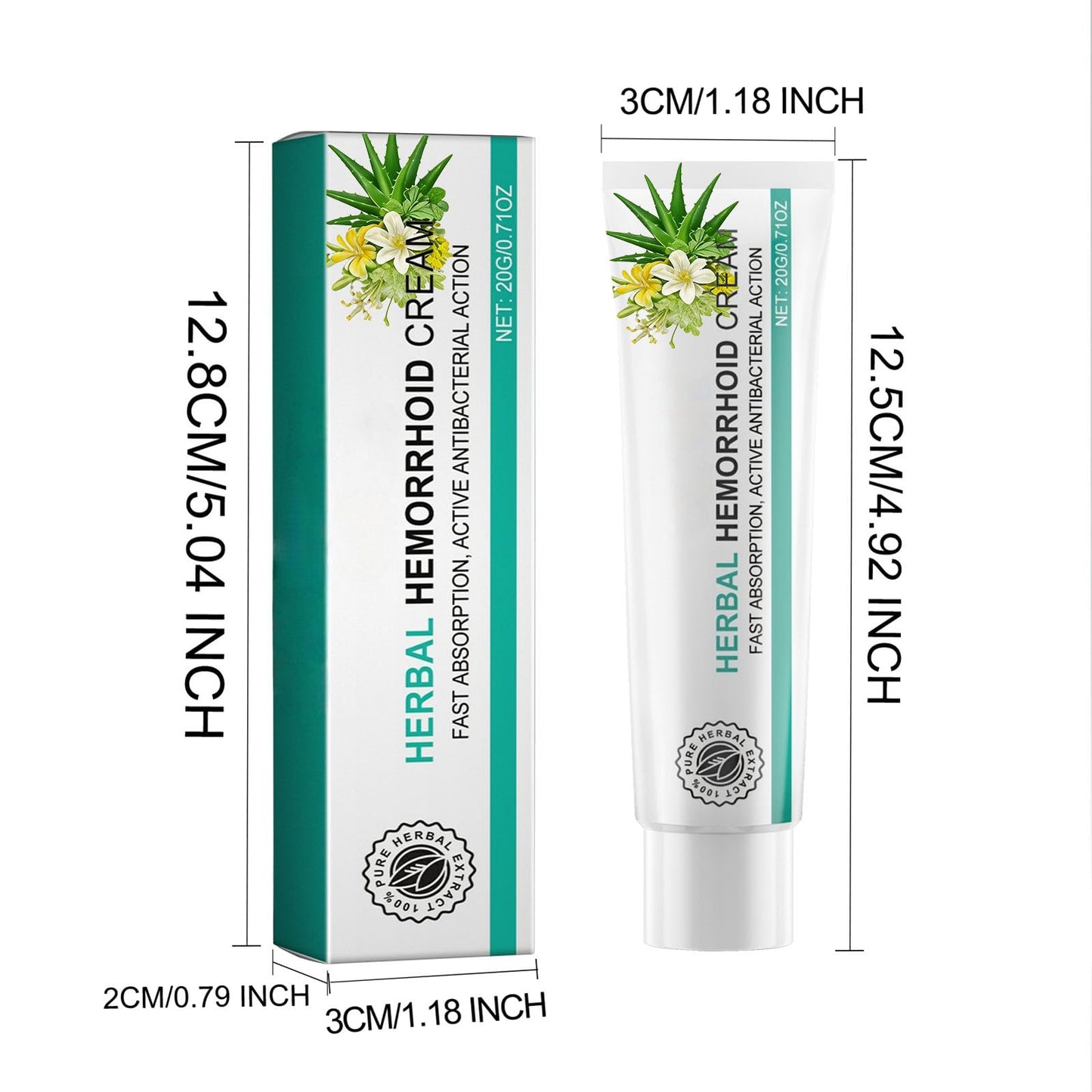 Hushblade Hemorrhoid Body Cream, Natural Herbal Hemorrhoid Cream, for Men and Women Moisturizing and Nourishing - Maple Wellness Supplements