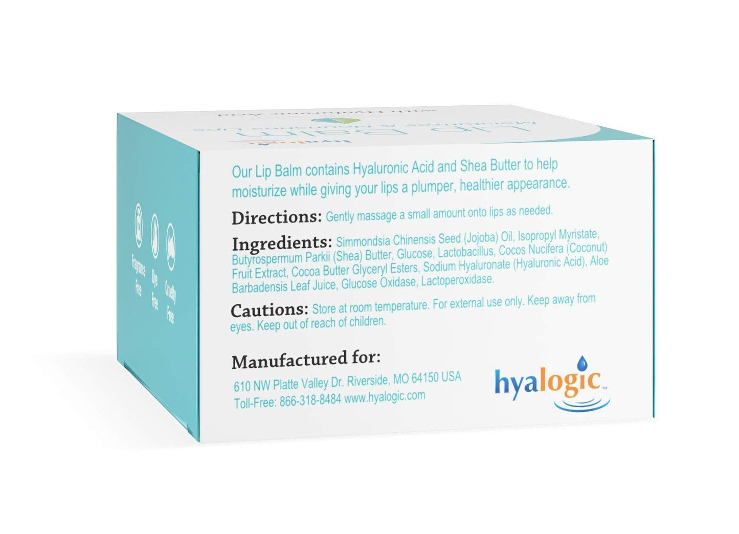 Hyalogic Episilk Hydrating Lip Balm w/Hyaluronic Acid | Dry Lips | Natural Moisturizing Lip Balm - Maple Wellness Supplements