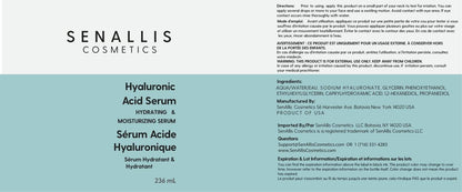 Hyaluronic Acid Serum 8 fl oz And 2 fl oz, Made From Pure Hyaluronic Acid, Anti Aging/Wrinkle, Ultra-Hydrating Moisturizer - Maple Wellness Supplements