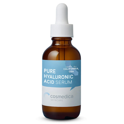 Hyaluronic Acid Serum for Skin 100% Pure Anti Aging Intense Hydration Moisture Non greasy Paraben free, Wrinkle Reducing and Brightening Serum (Pro Formula) 2oz - Maple Wellness Supplements