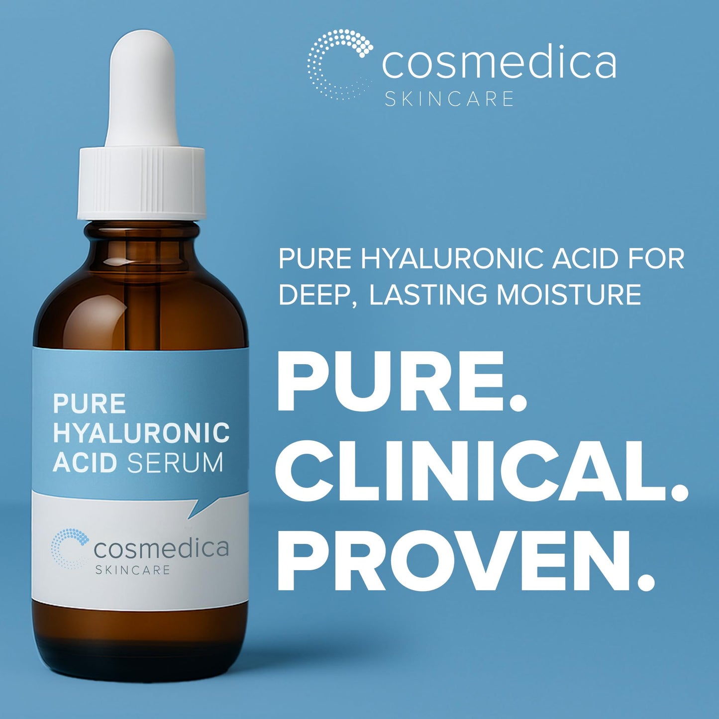 Hyaluronic Acid Serum for Skin 100% Pure Anti Aging Intense Hydration Moisture Non greasy Paraben free, Wrinkle Reducing and Brightening Serum (Pro Formula) 2oz - Maple Wellness Supplements