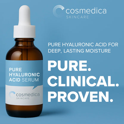 Hyaluronic Acid Serum for Skin 100% Pure Anti Aging Intense Hydration Moisture Non greasy Paraben free, Wrinkle Reducing and Brightening Serum (Pro Formula) 2oz - Maple Wellness Supplements