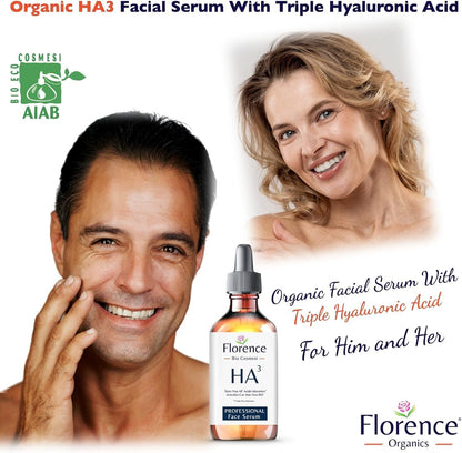 Hyaluronic Acid Serum for Skin – Anti-Aging Moisturizer Face Serum for Brightening, Plumper & Smoother Skin. Non-Greasy, Ultra-Hydrating Niacinamide, B5 & Vitamin C Skin Care Facial Serum, 2 oz - Maple Wellness Supplements