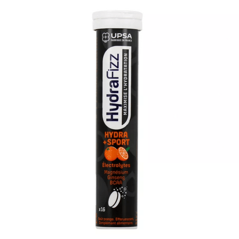 HydraFizz: HYDRA + SPORT orange flavor - 16 effervescent tablets - Maple Wellness Supplements