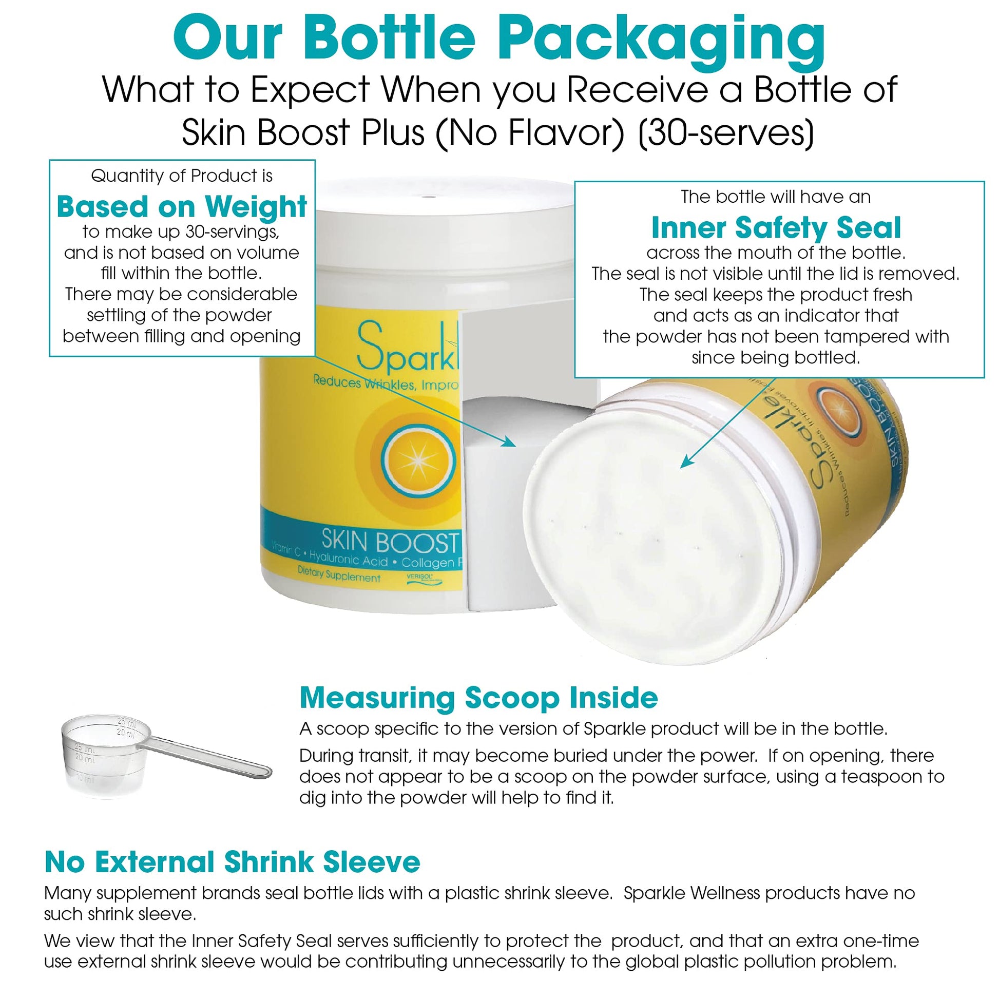 Hydrolyzed Collagen Powder - Sparkle Skin Boost Plus (No Flavor) [30-Serves] Verisol Pept - Maple Wellness Supplements